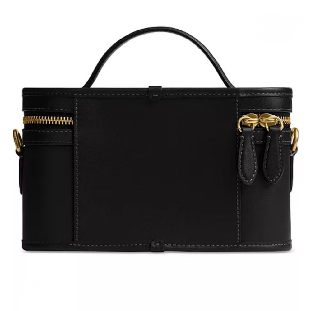 New COACH Trail Bag in black Leather with Gold Hardware - Picture 4 of 8
